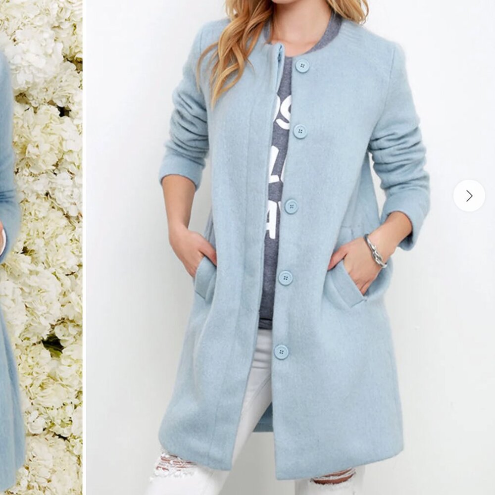 BB Dakota Vianne Light Blue Coat